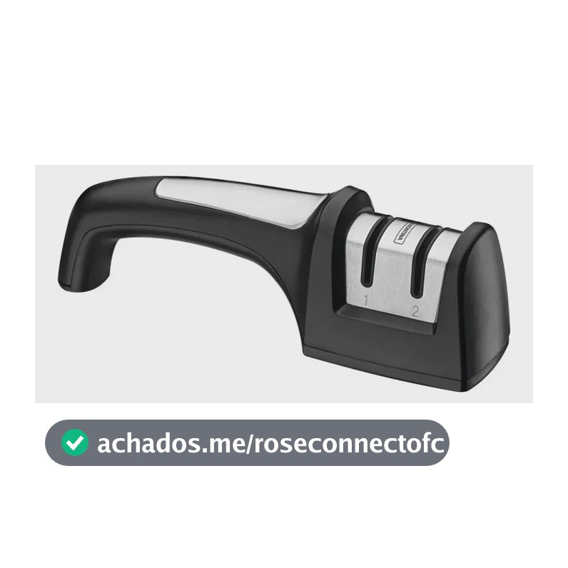 Afiador De Facas Profio Dupla Face Diamantada Com Suporte Em ABS E Aço Inox Tramontina