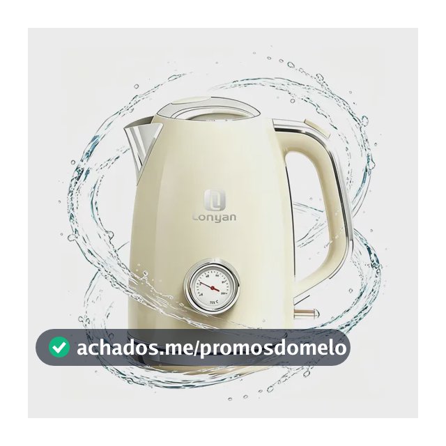 Chaleira Elétrica Inox 1,7l Retro Display Temperatura Sus304