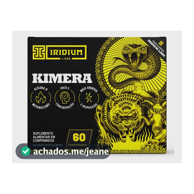 Cafeína Iridium Labs Kimera em comprimidos Sem sabor de 60 un