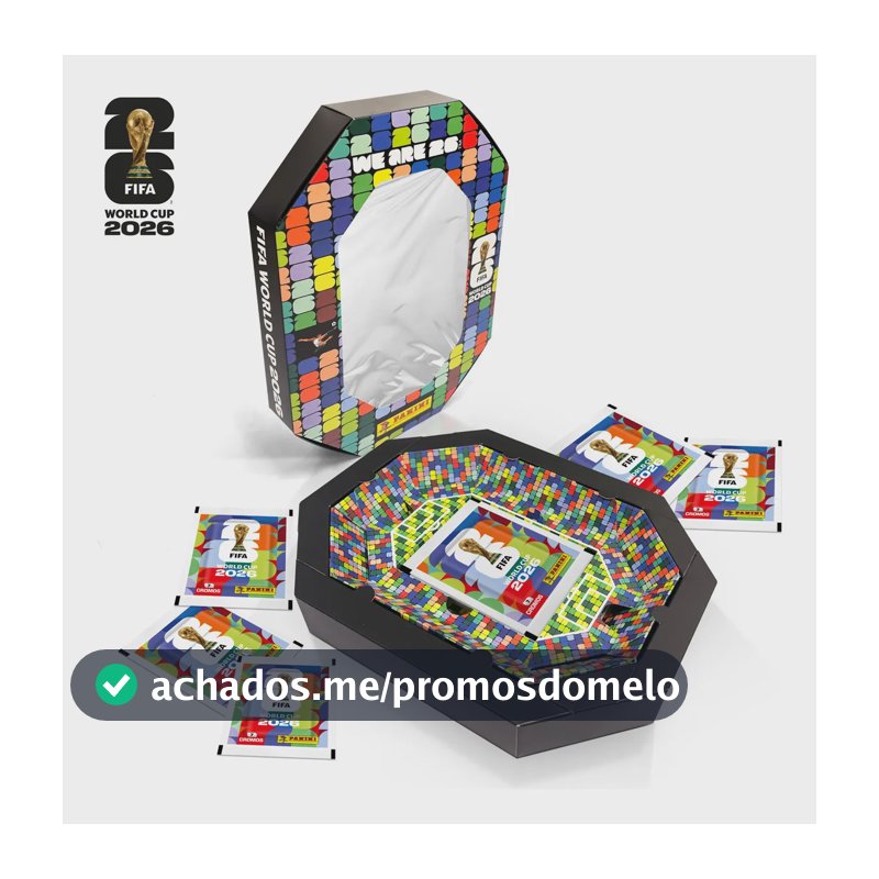 Copa Do Mundo 2026 Box Mini Estádio C/ 30 Envelopes De Figurinhas Fifa World Cup 2026