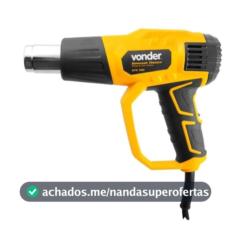 Soprador Térmico Vonder 2000w Stv200 3 Estágios + Acessórios Voltagem