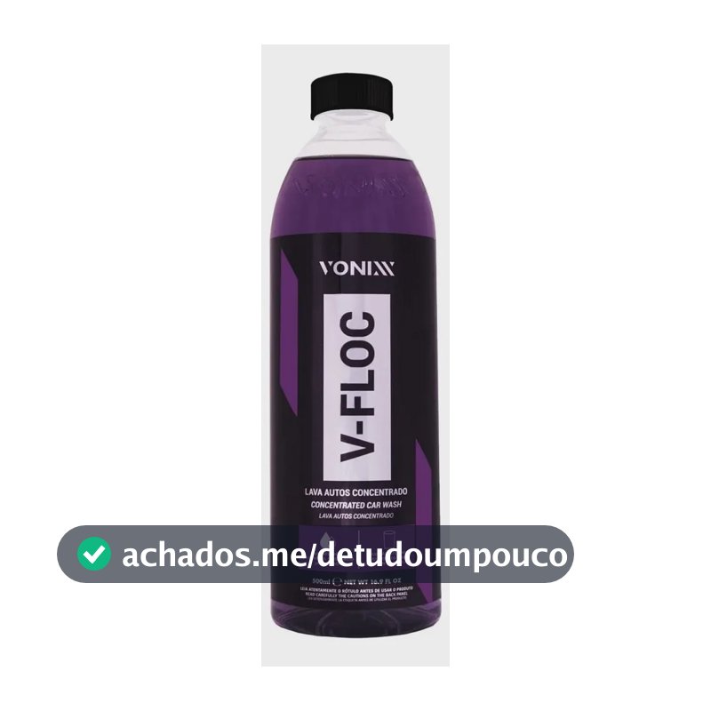 Shampoo Líquido V-floc 500ml - Vonixx MOD-BR Lava Auto