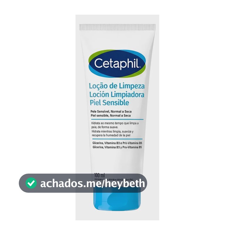 Cetaphil Loção De Limpeza 100ml Pele Seca E Sensível Normal A Sensível Dia