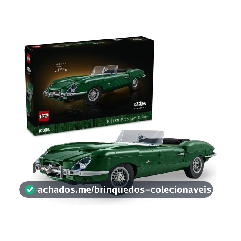 LEGO® Icons Jaguar E-Type; Carro Esportivo Clássico 11381