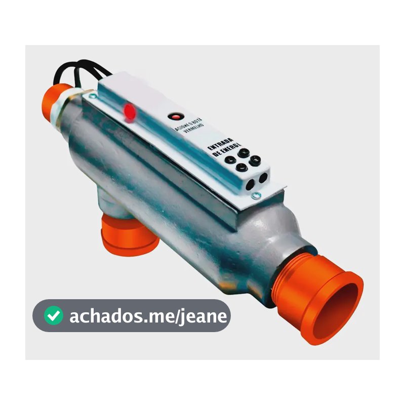 Aquecedor Elétrico Piscina 40 Mil Litros 10kW Alumínio Compacto