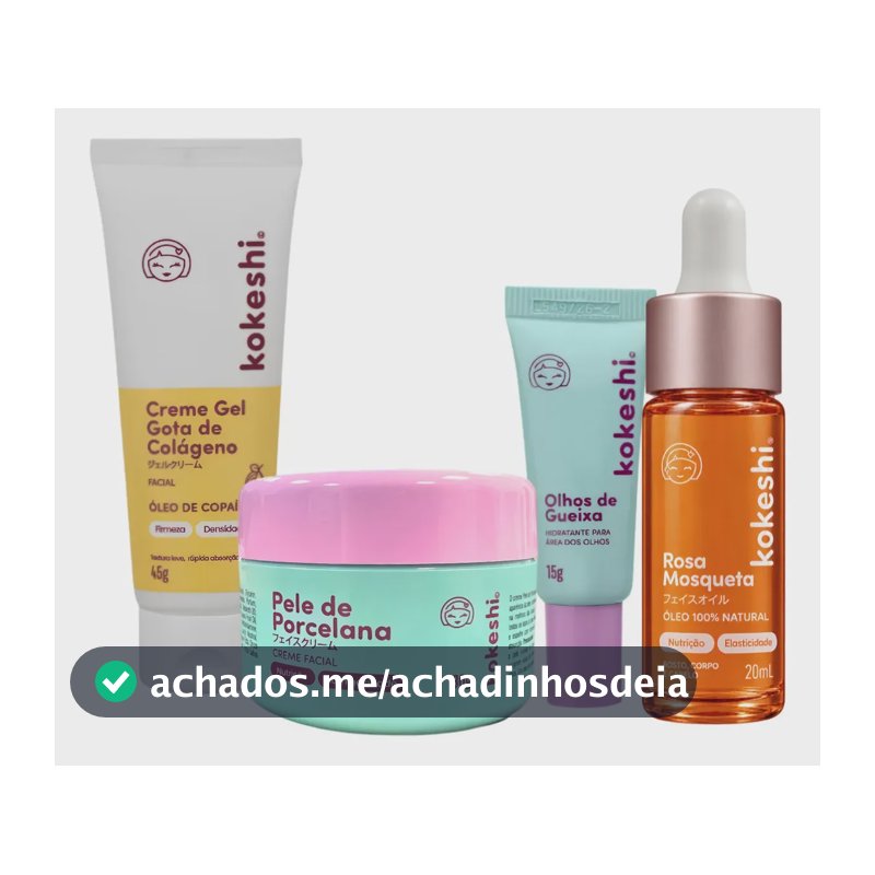 Kit Renovadores Gota De Colágeno E Rosa Mosqueta Kokeshi