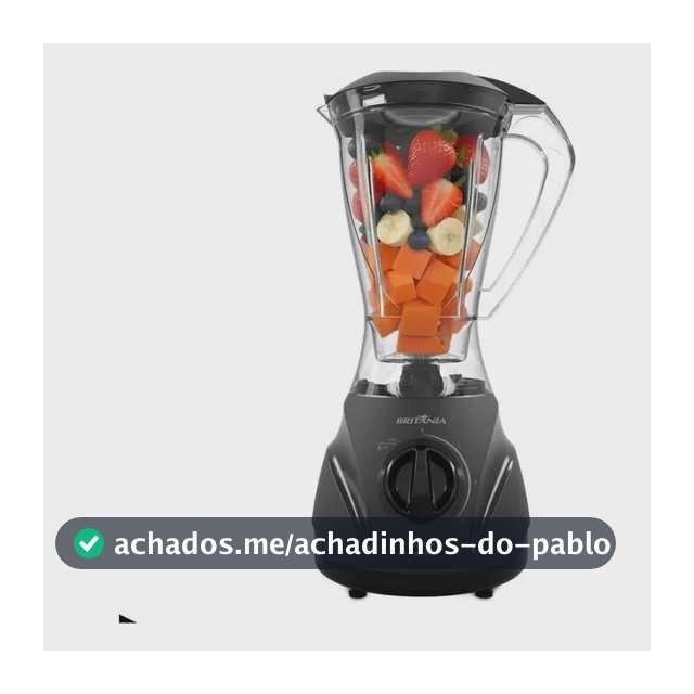 Liquidificador Britã¢nia Blq900a Plã¡stico 600w 2,1l Preto Preto 110v