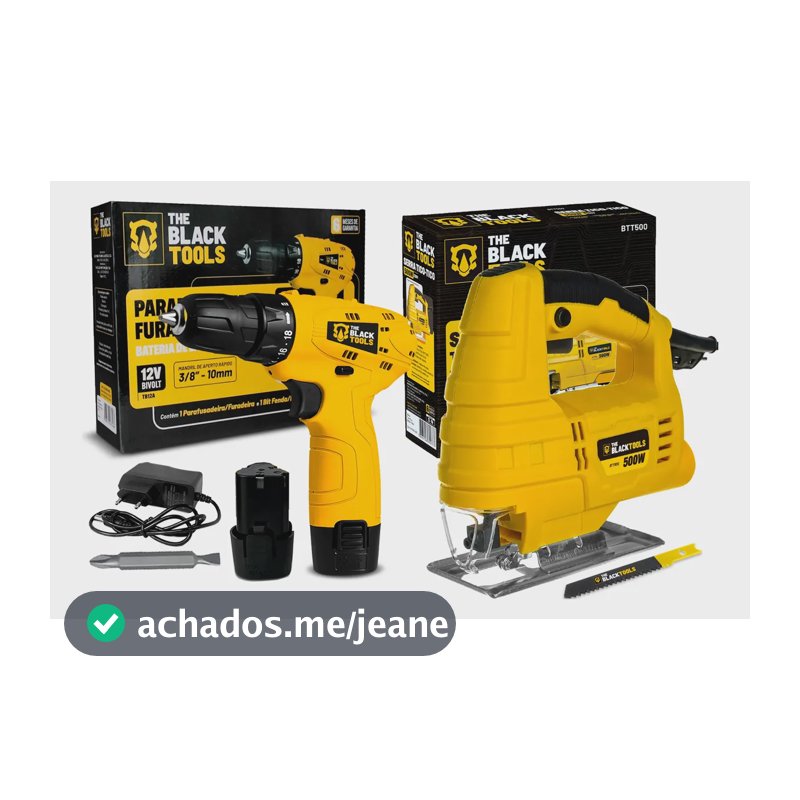 Serra Tico Tico 500w Com Lamina + Parafusadeira 12v Sem Fio 127v