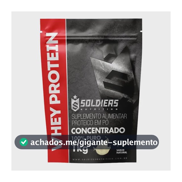 Whey Protein Concentrado 100% Puro - Soldiers Nutriton