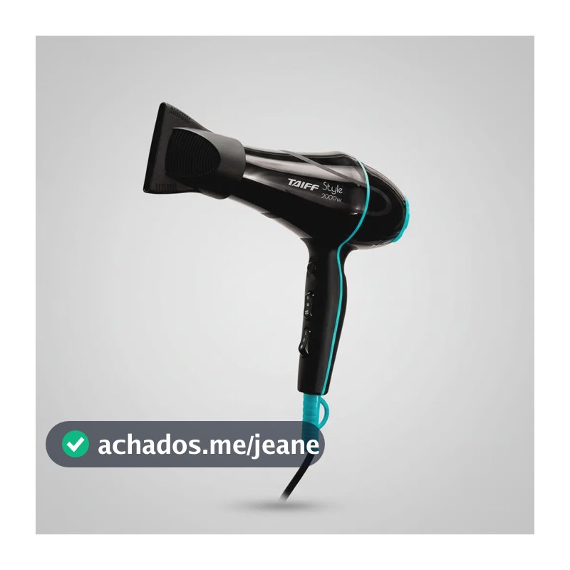 Secador Taiff Style 2000w Motor Ac Preto 127 v