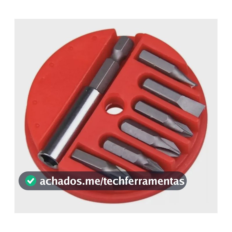 Jogo Bits Parafusadeira Pontas Philips E Fenda + Adaptador
