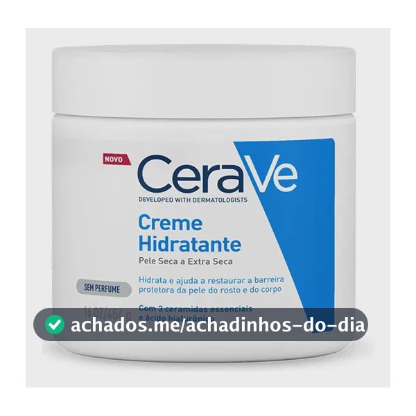 Creme Hidratante Facial Corporal Pele Seca 3 Ceramidas CeraVe 454g
