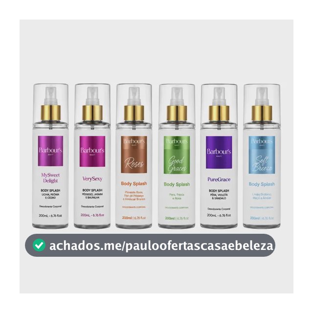 Kit Body Splash Barbours 6 Unidades 200ml Feminino