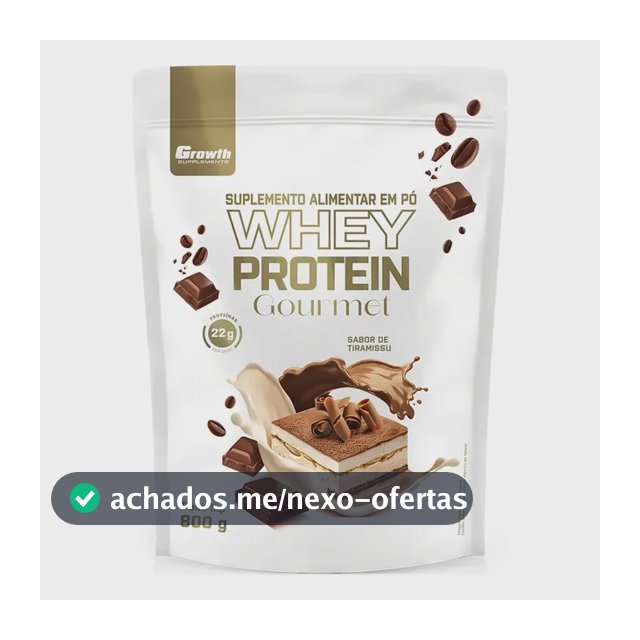 Whey Protein Gourmet 800g Growth Supplements - Tiramisu