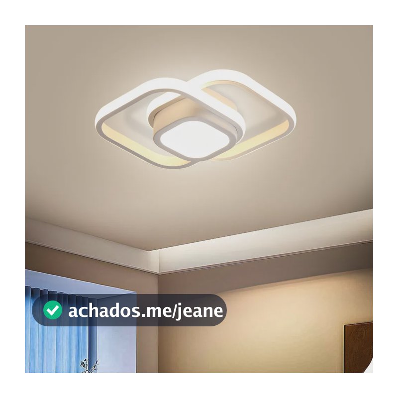 Luminária De Teto Moderna,plafon Sobrepor Lustre Led 3 Em 1 127/220v Amarelo