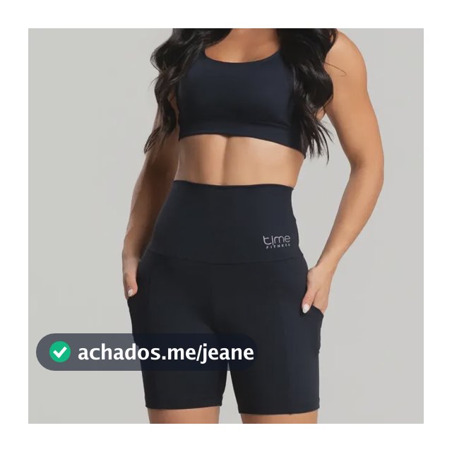 Conjunto Fitness Top Short Com Bolso Cintura Alta Corrida