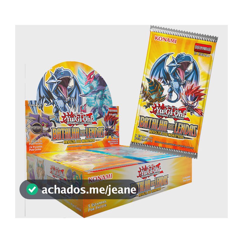 Box Yu-Gi-Oh! Revolta dos Monstros 2025 Konami 24 Boosters Português