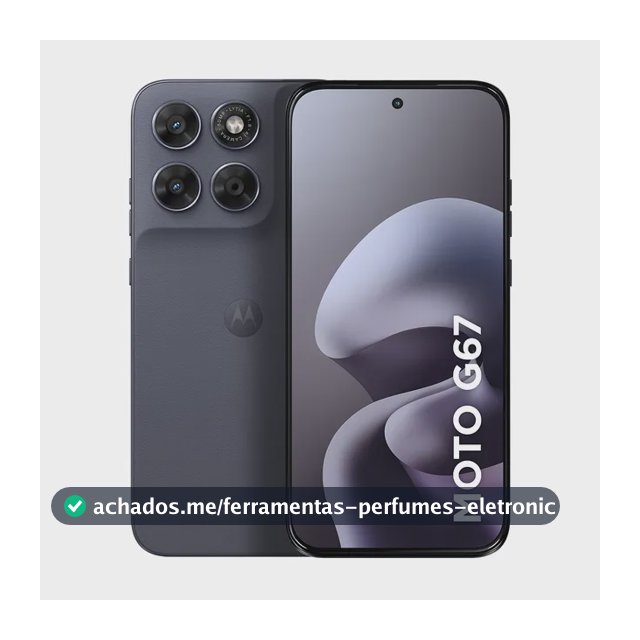 Smartphone Motorola Moto G67 5g - 256gb 4gb Ram + 8gb Ram Boost, Camera 50mp Sony Lytia 600, Tela 1.5k Extreme Amoled 120hz, Ultrarresistente - Chumbo