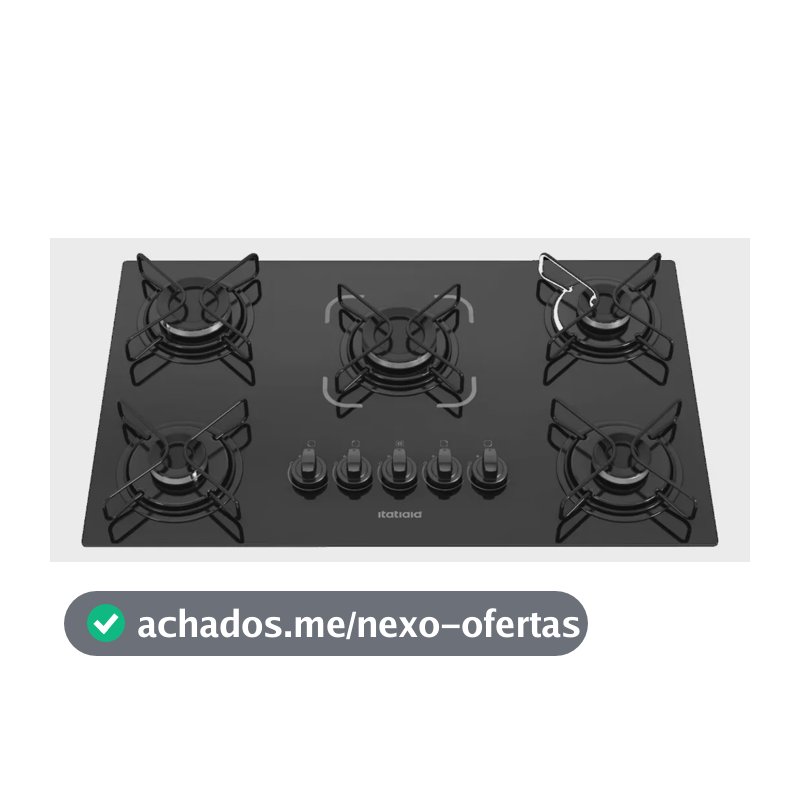 Cooktop Itatiaia Essencial 5 Bocas Preto