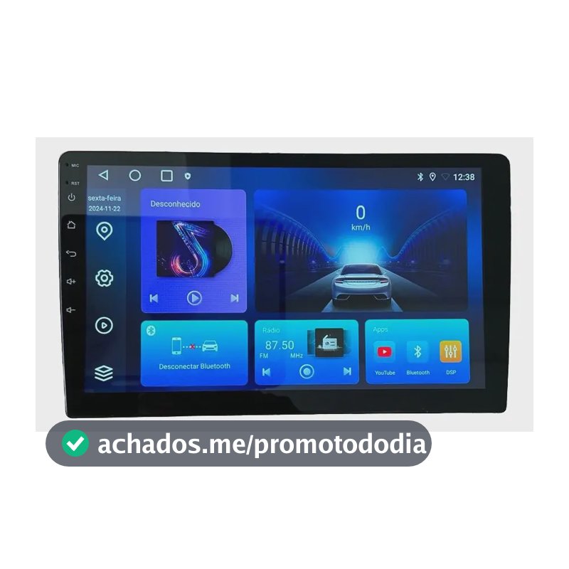Multimidia 10p 4g+64g Qled Carplay Android Auto