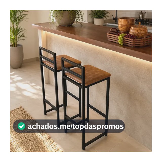 Kit 2 Banquetas Altas Banco Balcão Bistrô Cozinha