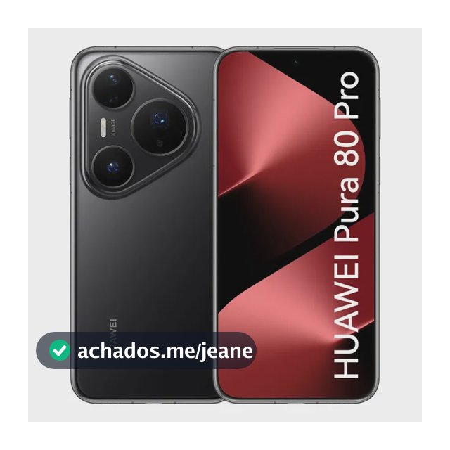 Smartphone HUAWEI Pura 80 Pro 12GB+512GB Câmera Ultra-iluminação de 1 Polegada Câmera Teleobjetiva Macro Ultra-iluminação Cancelamento de Ruído por IA 5.17 Ah Dual SuperCharge Celular Preto