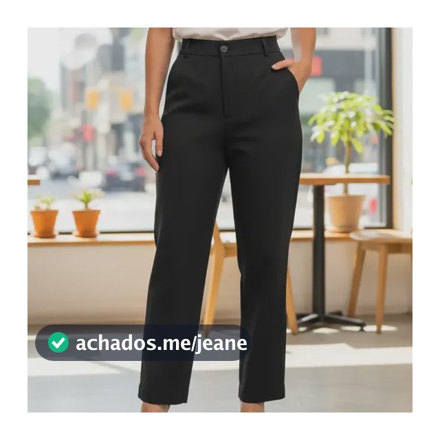 Calça Social Feminino Alfaiataria Trabalho Casual Fashion