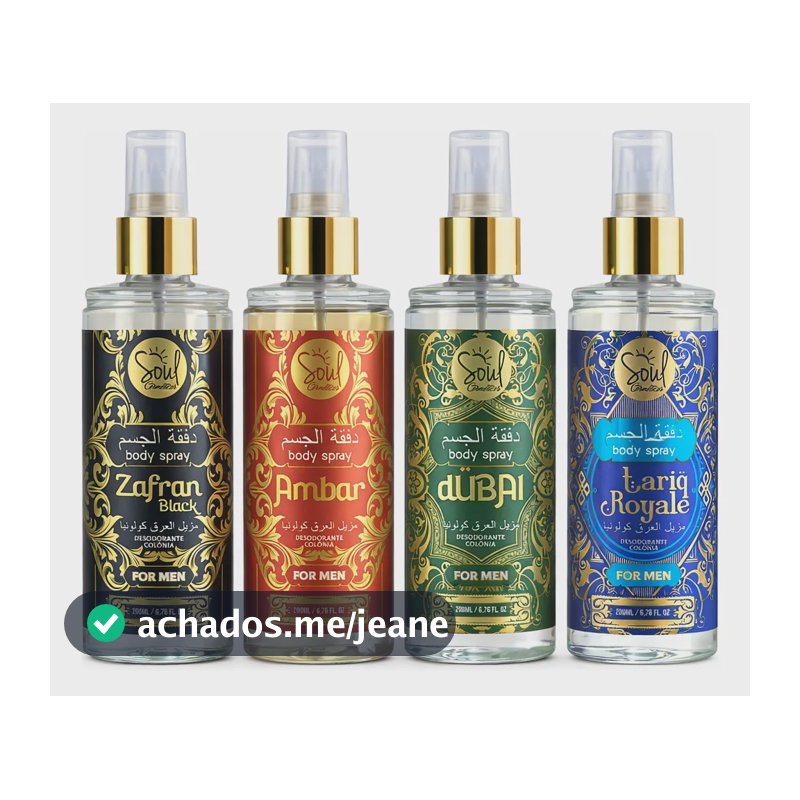 Body Splash Perfumes Masculinos Kit Luxo C/4un Feromônio
