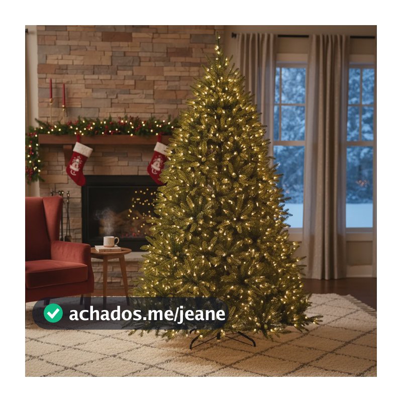Árvore Natal 210cm 3195 Galhos Silicone 1.750led Quente 110v Verde