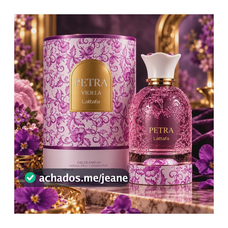 Perfume Petra Viola 100 Ml Edp Original Com Selo Lattafa