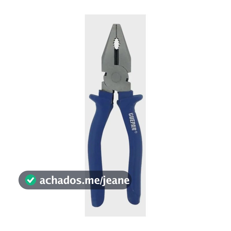 Alicate Universal 8 Polegadas Aço Carbono Guepar Azul