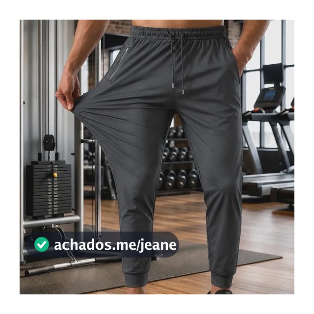 Calça Masculina Tactel Jogger Esportiva Academia Slim Treino