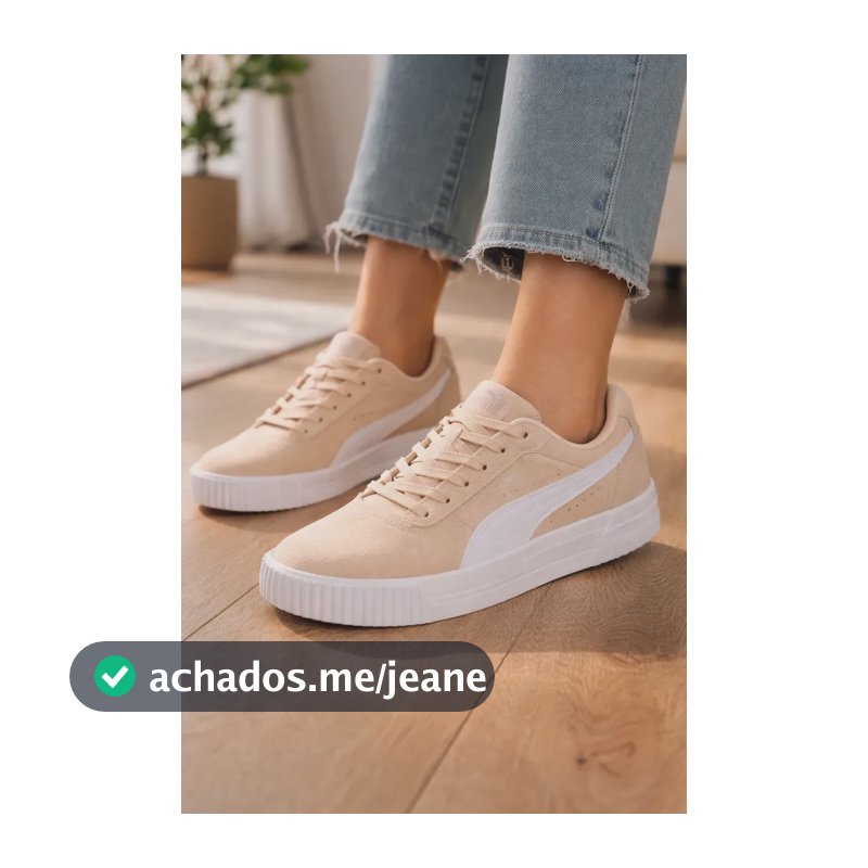 Tênis Feminino Puma Nyra Sd Bdp Bege Lisa 39 Br