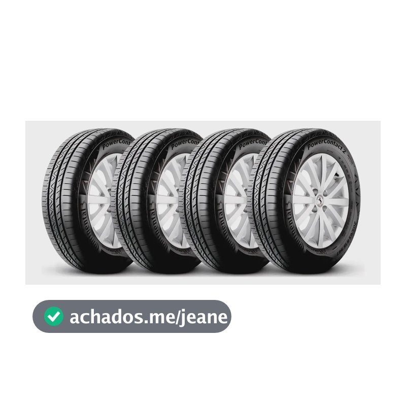 Kit 4 Pneus 175/65R14 Continental PowerContact 2 82T Aro 14