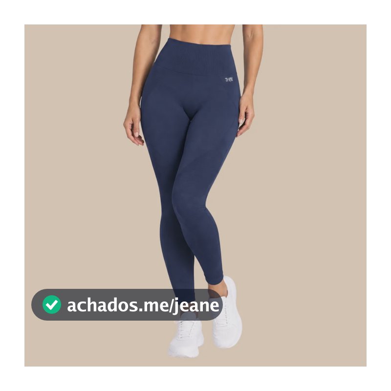 Calça Legging Trifil Af Fitness Academia Marinho Liso G