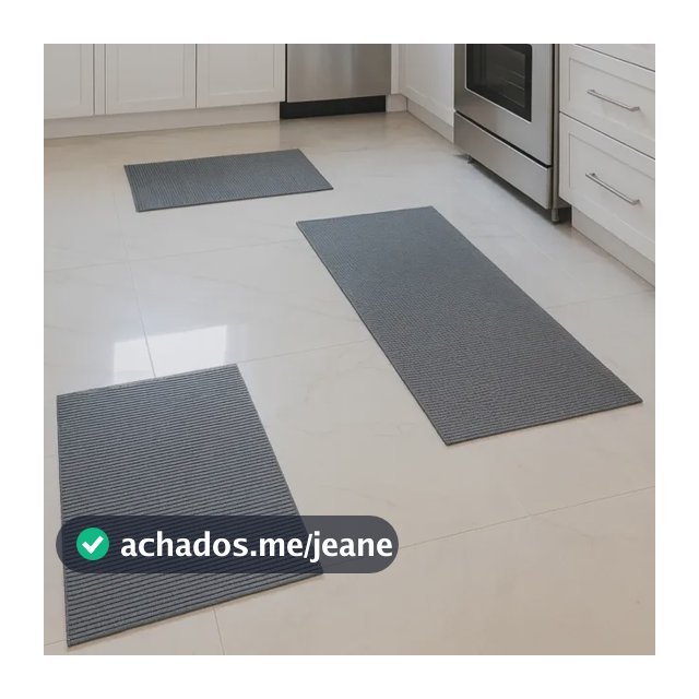 Kit Tapete 3 Peças Passadeira Premium Soft Emborrachada Luxo