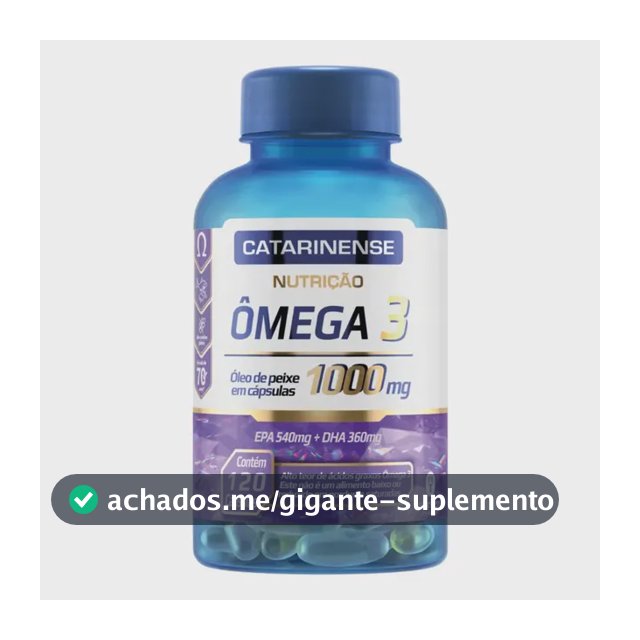 Ômega 3 Original Catarinense Cápsulas 200g Suplemento Saúde Sem Sabor