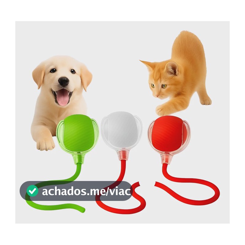 Bola Elétrica Interativa Brinquedo Inteligente Gato Cachorro Sortidos
