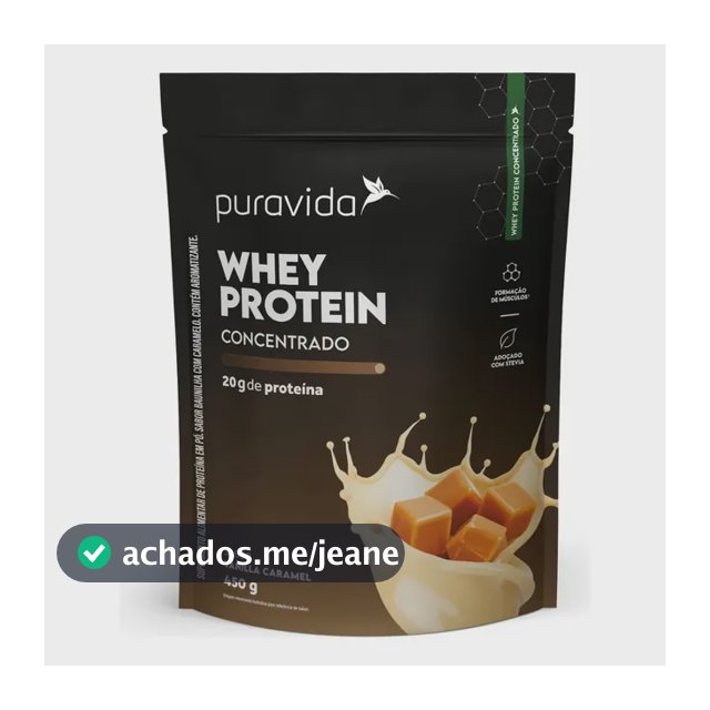Puravida Whey Protein Concentrado Vanilla Caramel 450G