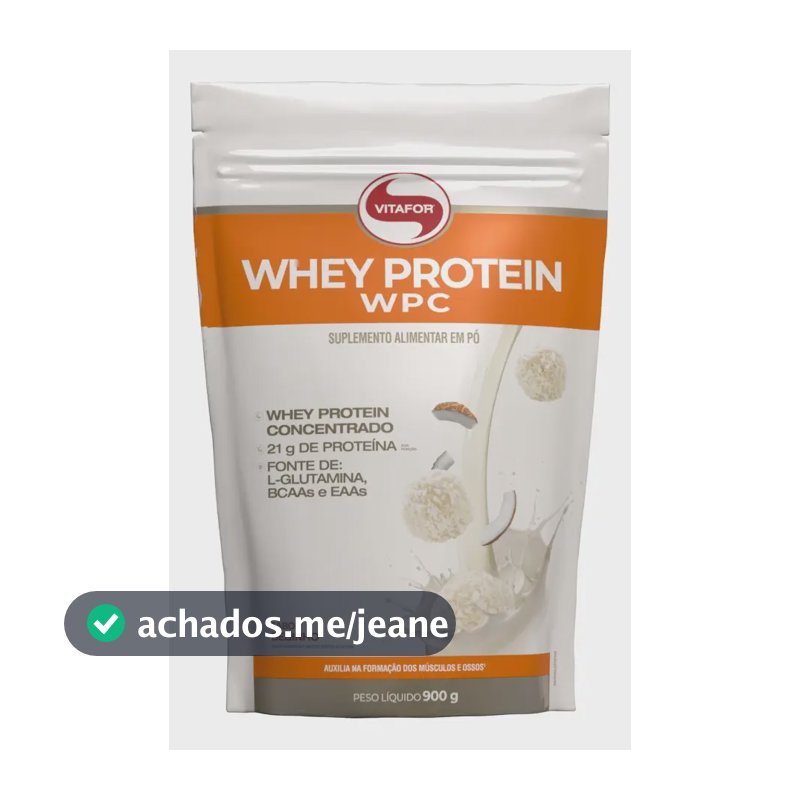 Whey Protein WPC Beijinho 900g Vitafor