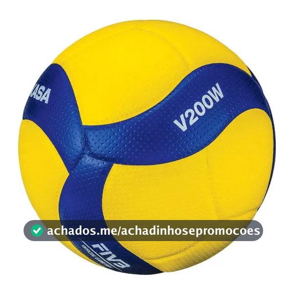 Bola De Vôlei Mikasa V200w Profissional Amarelo/azul ORIGINAL FIVB GAME BALL