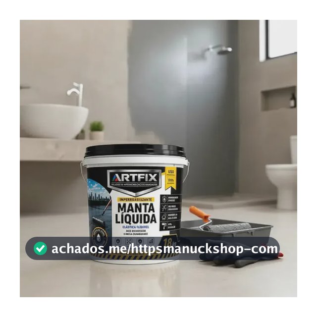 Manta Liquida Emborrachada 18kg Impermebilizante Premium