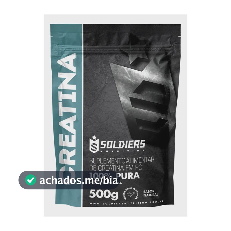 Creatina Soldiers Nutrition em pó Sem sabor x 500g
