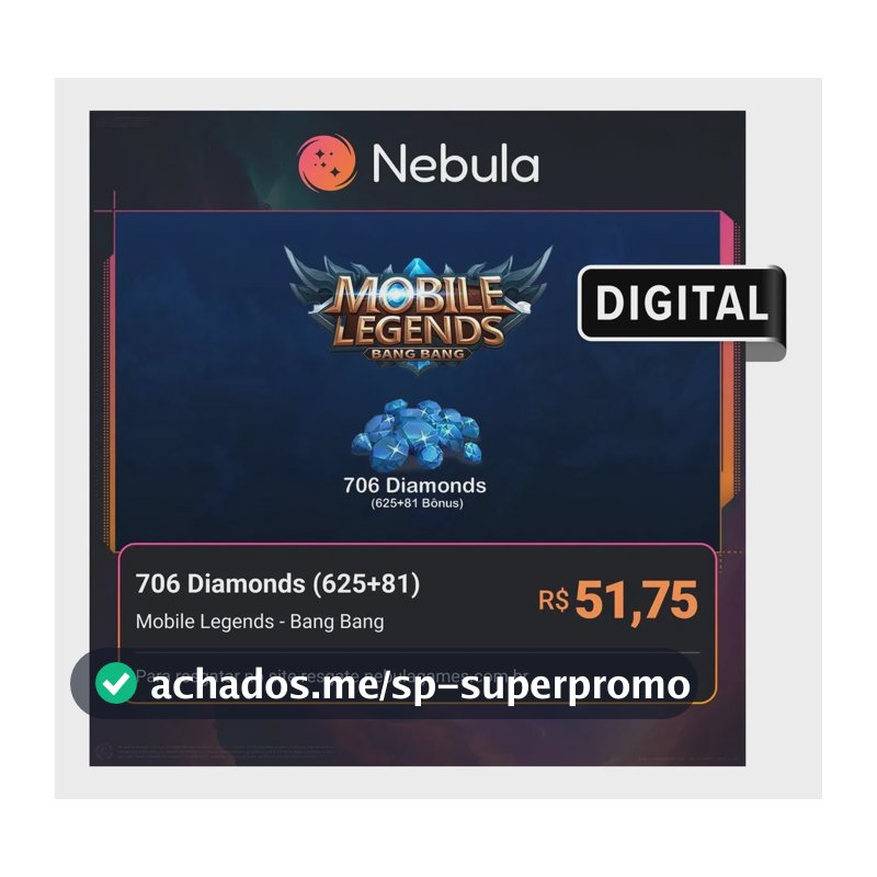 Mobile Legends 706 Diamonds (625 + 81) (Digital)