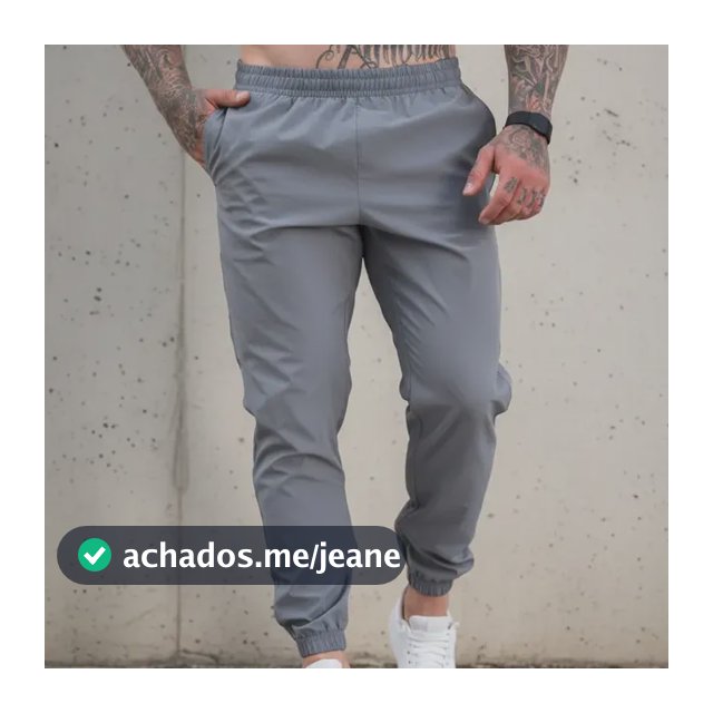 Calça Academia Masculina Tactel Esportiva Jogger