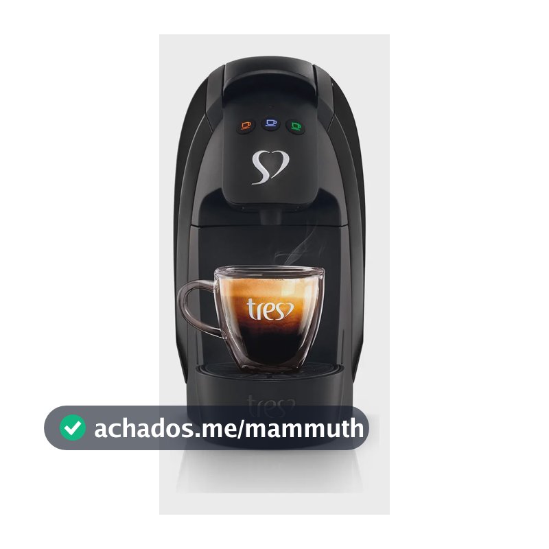 Cafeteira Espresso Luna Preta - TRES 3 Corações