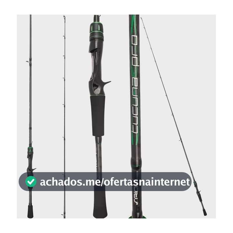 Vara Tucuna Pro Saint 581bc 14lb 1,73m Inteiriça Carretilh Preto E Verde