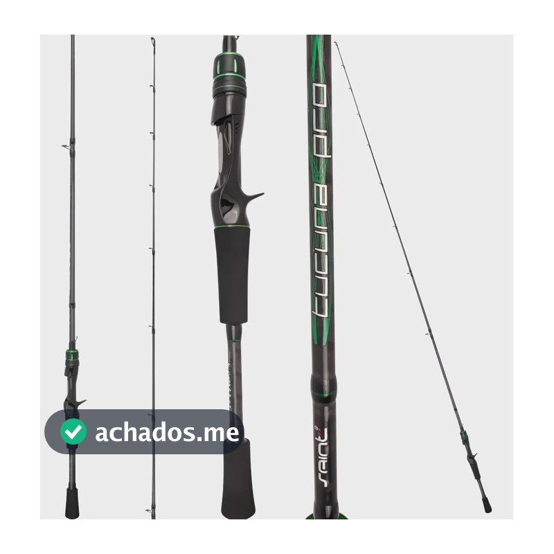 Vara Tucuna Pro Saint 581bc 14lb 1,73m Inteiriça Carretilh Preto E Verde