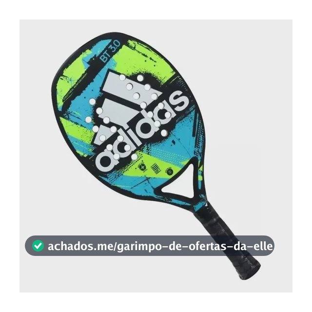 Raquete Beach Tennis adidas Bt 3.0 Fiberglass 24 Furos Cor Azul/lima