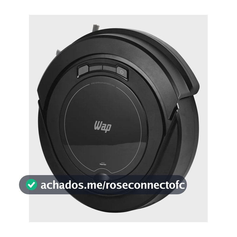Robô aspirador Robot W90 varre aspira e passa pano 30w Wap cor preto